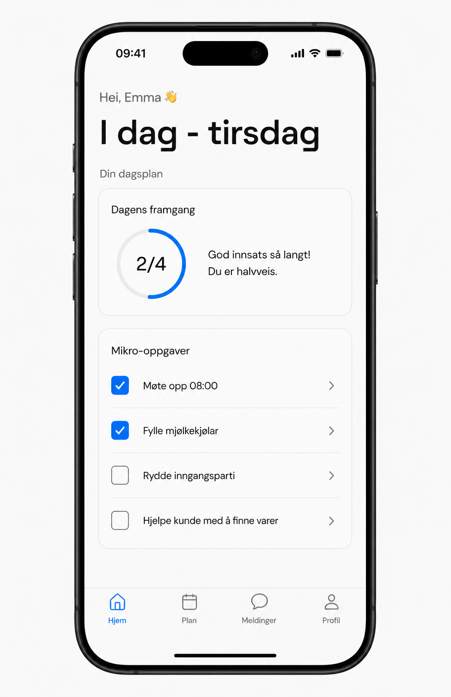 Dagens mikro-oppgaver