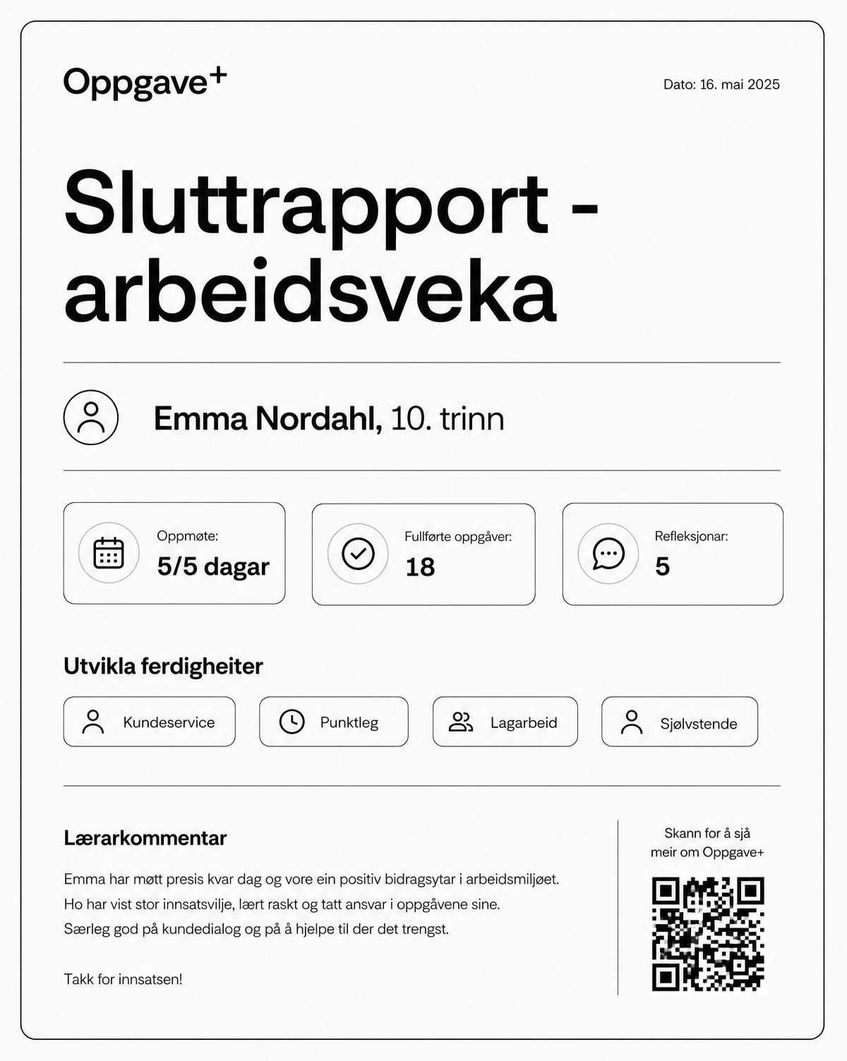 Sluttrapport